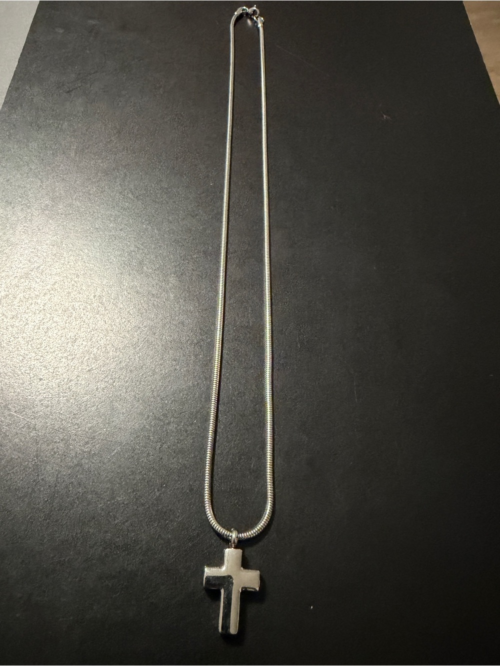 Silver Cross Pendant Necklace - Women's Religious Jewelry